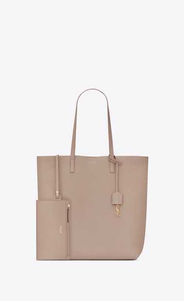 Saint Laurent N/S shopping bag in soft leather